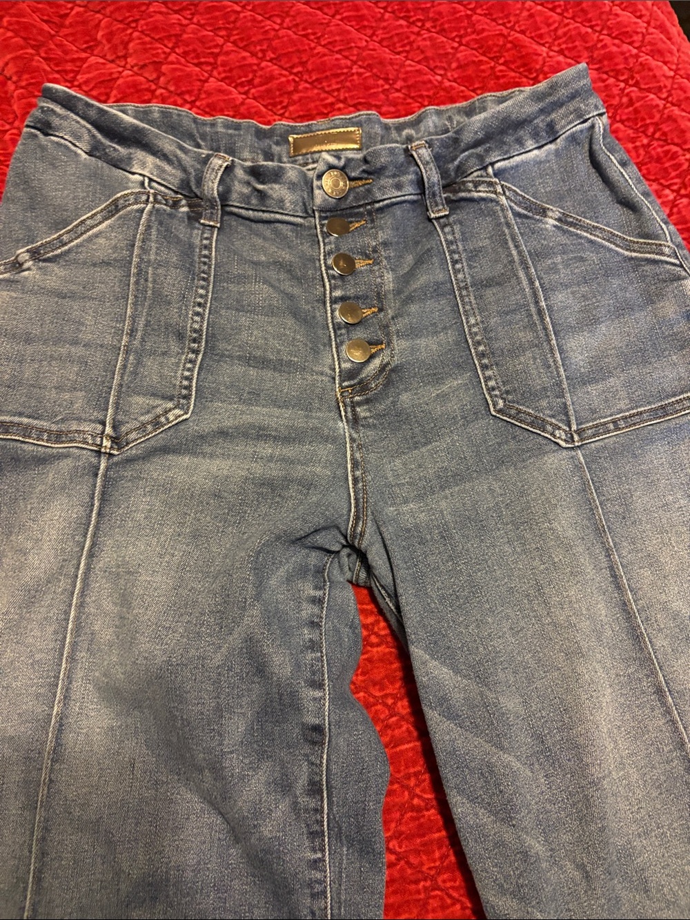 Kut from the Kloth Light Blue Wide-Leg High-Rise Jeans